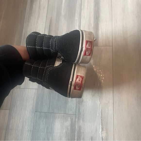 Vans Classic Black and White High-Tops - Picture 6 of 9